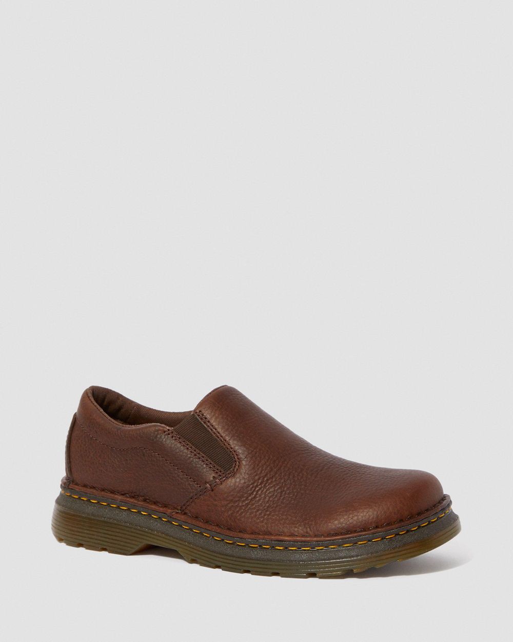 Dr Martens Boyle Grizzly Kožené Slip On Panske ( Tmavo Hnede ) SK 290-UYAZWJ